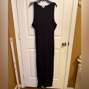 Elegant Black Sleeveless Maxi Dress